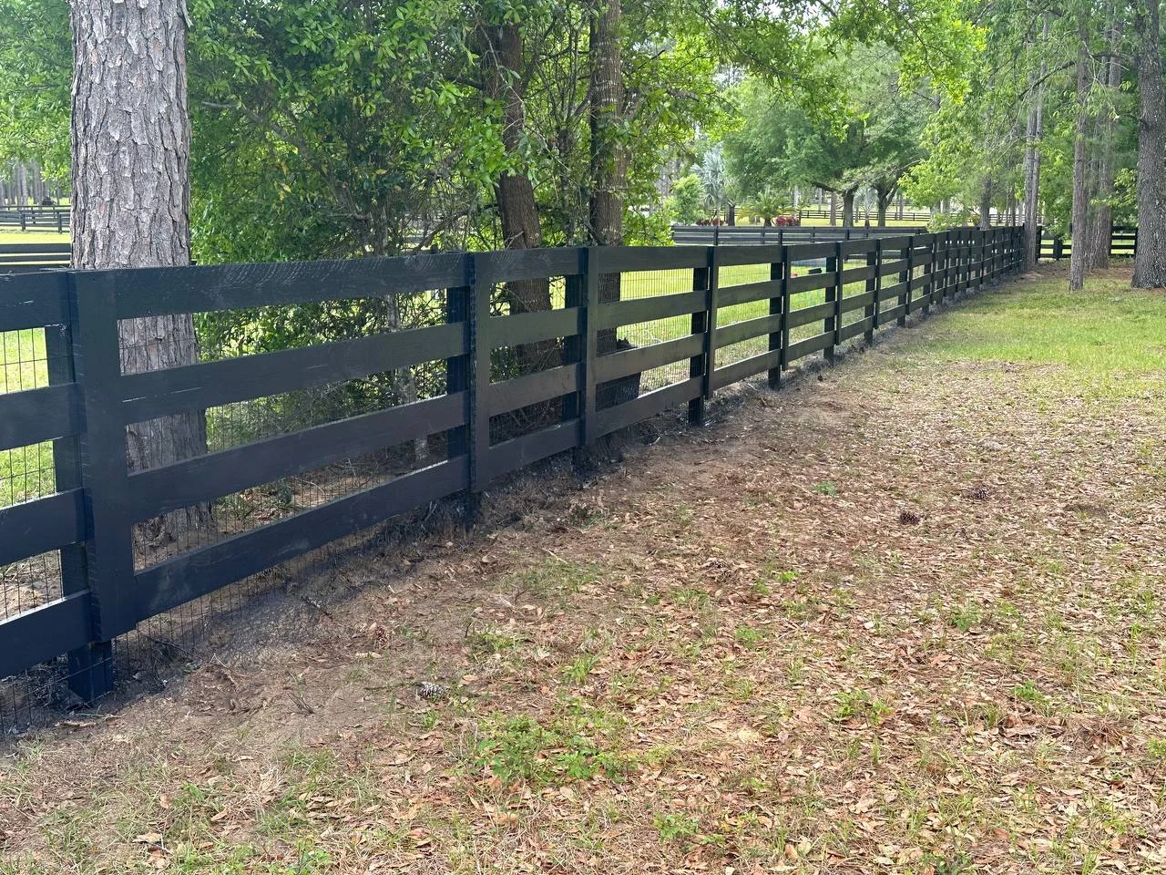 Original equestrian property fencing installation